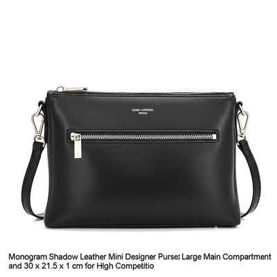 Monogram Shadow Leather Mini Designer Handtassen Groot Hoofdvak en 30 x 21,5 x 1 cm voor Hoge Concurrentie