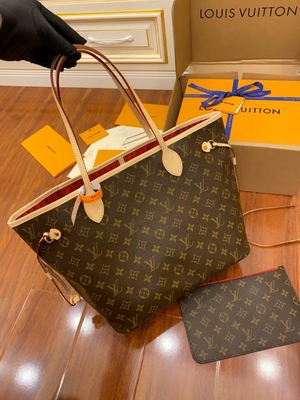 Van het het Monogramcanvas van Louis Vuitton Designer Monogram Bag het Roze Leer Van categorie A van Neverfull Mm Italiaanse