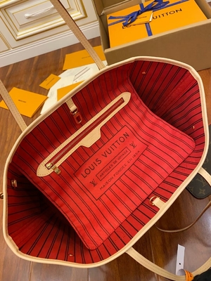 Van het het Monogramcanvas van Louis Vuitton Designer Monogram Bag het Roze Leer Van categorie A van Neverfull Mm Italiaanse