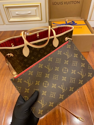 Van het het Monogramcanvas van Louis Vuitton Designer Monogram Bag het Roze Leer Van categorie A van Neverfull Mm Italiaanse