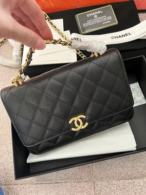 Klassieke KWOC Ketting op Portefeuille Chanel Small Handbag AP3019