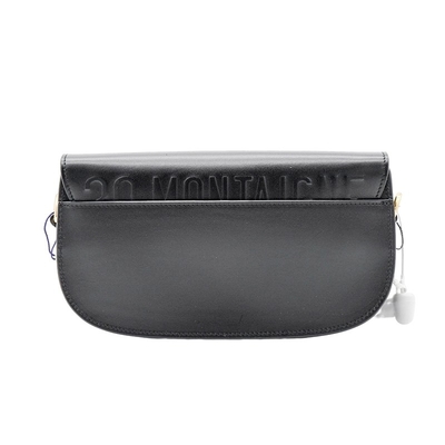 Zwarte de Slingerzak Dior Bobby East West Bag Hobo van het Kalfslederzadel