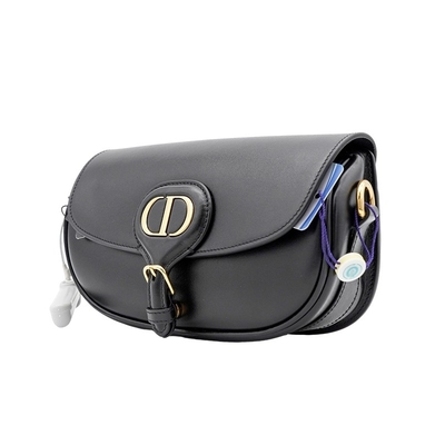 Zwarte de Slingerzak Dior Bobby East West Bag Hobo van het Kalfslederzadel