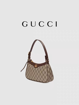 Kleine GG Opperste de Schouderzak GUCCI Ophidia van Underarm van het Canvasleer