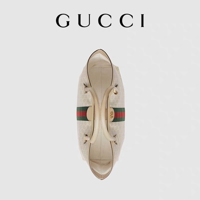 Regelbare Gemerkte Schouderzak Middelgroot Gucci Ophidia Tote White For Woman