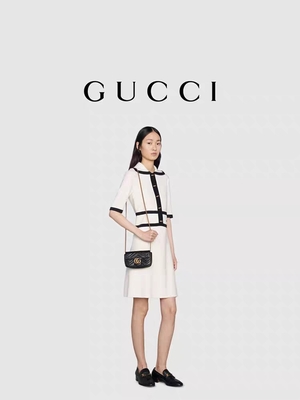 GG Marmont Schouderzak Marmont Matelassé Mini Bag Flap