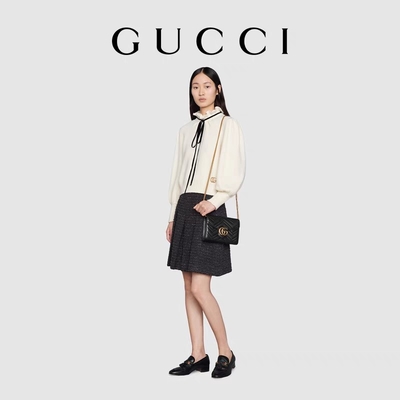 GG Marmont Schouderzak Marmont Matelassé Mini Bag Flap
