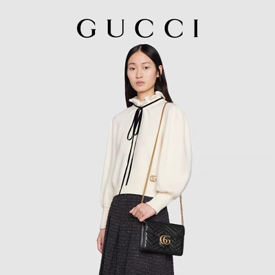 GG Marmont Schouderzak Marmont Matelassé Mini Bag Flap