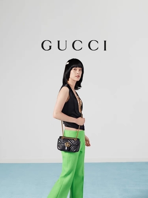 GG Marmont Schouderzak Marmont Matelassé Mini Bag Flap