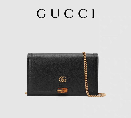 ODM Gemerkte Slot van Boodschappersbag gucci Diana Wallet On Chain Bamboo