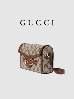 9.5oz het ebbehout van Mini Bag Ladies Wallet Beige van GUCCI Horsebit 1955