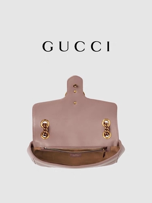 Marmont Matelassé Mini Branded Messenger Bag Pink Praktisch voor Dame