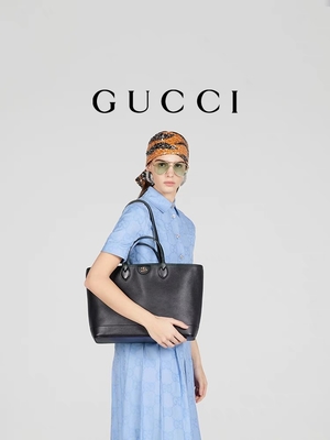 Gemerkte de Schouderzak van GUCCI Ophidia Kleine Middelgrote Korrelleerzwarte