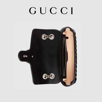 GUCCI-GG Gemerkt de Zak van Boodschappersbag marmont shoulder Klein Gewatteerd Leer