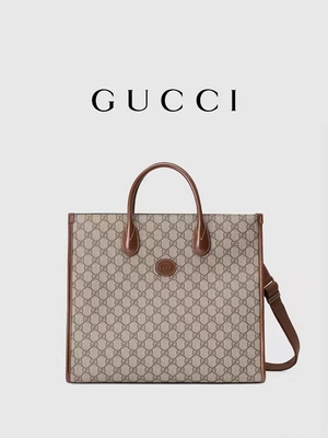 Het Commissie GG Opperste Canvas Tote Bag Shoulder Bag With die van Drukgucci G met elkaar verbinden