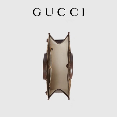 GUCCI Gemerkt Schouderzak Jumbogg Tote Bag Camel Men Gentleman
