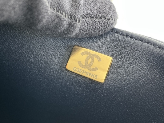 De Korrellamsvacht van kaviaarchanel mini rectangular caviar 2020 &amp; Goldtone-Metaal