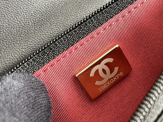 Lamsvacht Gouden Preloved Gemerkt Zak Chanel 19 Klepzak Minioem