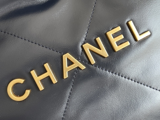 22S kalfsledermarine Chanel 22 ODM van de „Vuilniszak“ Kleine Handtas