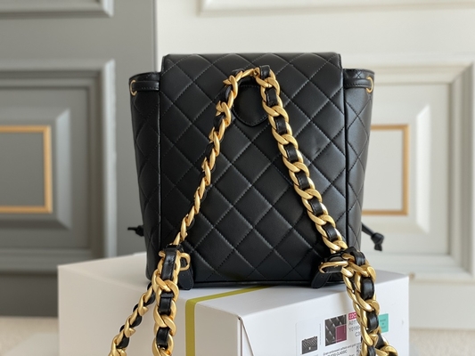 Chanel Leather Flap Designer Brand-Rugzak 1994-1996 Diamond Quilted For Women