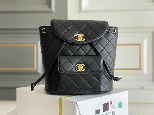 Chanel Leather Flap Designer Brand-Rugzak 1994-1996 Diamond Quilted For Women