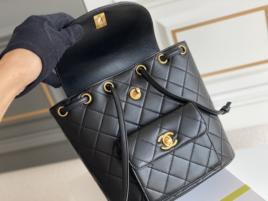 Chanel Leather Flap Designer Brand-Rugzak 1994-1996 Diamond Quilted For Women