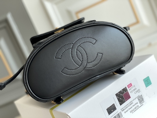 Chanel Leather Flap Designer Brand-Rugzak 1994-1996 Diamond Quilted For Women