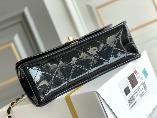 22k Tofu van het het Octrooileer van vrouwenchanel flap bag 2022 Zak Zwart Goud