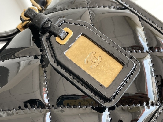 22k Tofu van het het Octrooileer van vrouwenchanel flap bag 2022 Zak Zwart Goud
