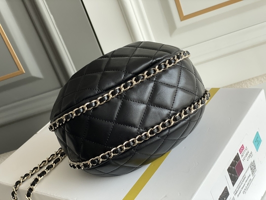 Zwart van de de Zwerverhandtas van Kettingsmini sling bag branded chanel de Kalfslederleer