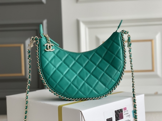 Zwart van de de Zwerverhandtas van Kettingsmini sling bag branded chanel de Kalfslederleer