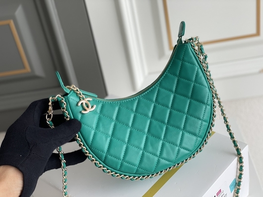 Zwart van de de Zwerverhandtas van Kettingsmini sling bag branded chanel de Kalfslederleer