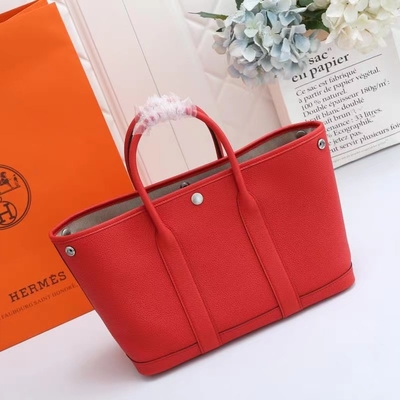 De Gemerkte Zak Hermes Negonda Garden Party 30 van de Bougainvillierzegel Preloved