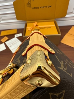 Bruin Presbyopic-Zij de Boomstammonogram van Canvaslouis vuitton LV PM Zak Koffer