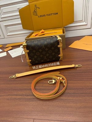 Bruin Presbyopic-Zij de Boomstammonogram van Canvaslouis vuitton LV PM Zak Koffer