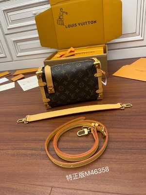 Bruin Presbyopic-Zij de Boomstammonogram van Canvaslouis vuitton LV PM Zak Koffer