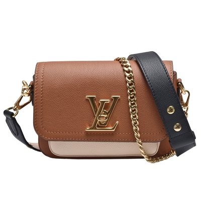 De korrel Tedere Bruine Zak van Monogram Bag LV Lockme van de Kalfslederontwerper