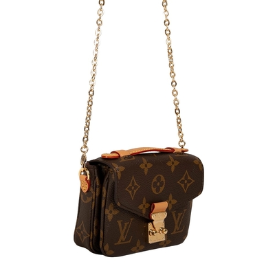 Het Kruis van Mini Designer Monogram Bag Micro Metis LV - Bruine lichaamszak