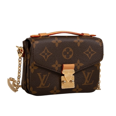 Het Kruis van Mini Designer Monogram Bag Micro Metis LV - Bruine lichaamszak