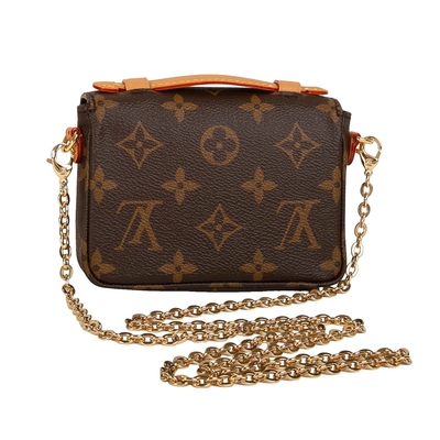 Het Kruis van Mini Designer Monogram Bag Micro Metis LV - Bruine lichaamszak