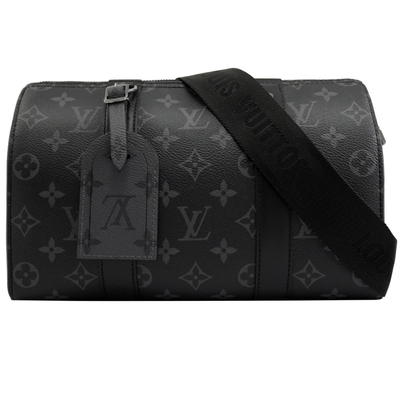 Het klassieke LV van de Monogramverduistering Kruis van het de Jacquardcanvas van de STADSkeepall Zak - de Zak van lichaamsboston
