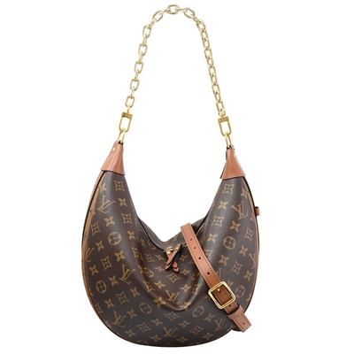 LV van de de Maanzweep van Ontwerpermonogram bag presbyopic het Halve Leer Tote Handbag