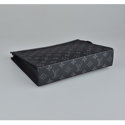 Versiering van de Zakpochette Louis Vuitton Voyage Pouch Canvas van monogram de Verduistering Gemerkte Mensen