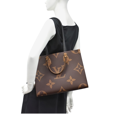 Omgekeerde Canvasontwerper Monogram Bag OnTheGo de HEREN Louis Vuitton Shopping Bag