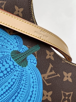 Monogramlv Boulogne Zak Met een laag bedekt Canvas met Pompoendruk