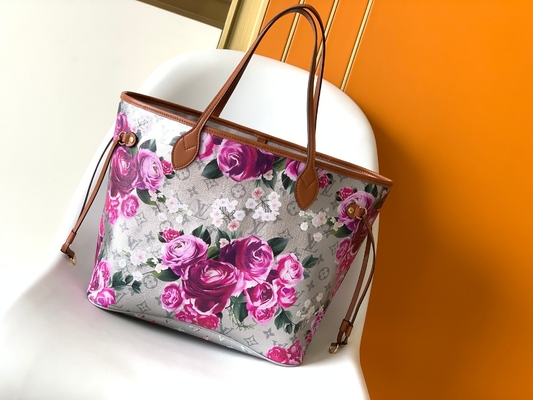 Bloemenpatroon Zilveren Louis Vuitton Large Never Full M21352