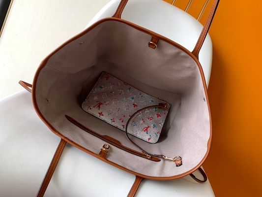 Bloemenpatroon Zilveren Louis Vuitton Large Never Full M21352