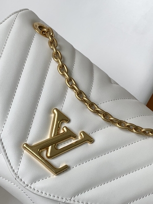 LV Preloved Gemerkte de Keten van het Zakm58549 New Wave Zak