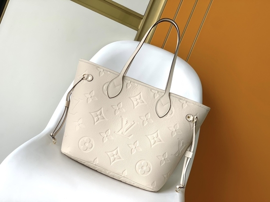 Preloved Gemerkte MM. van Neverfull van het Monogramcanvas Beige Tote Bag