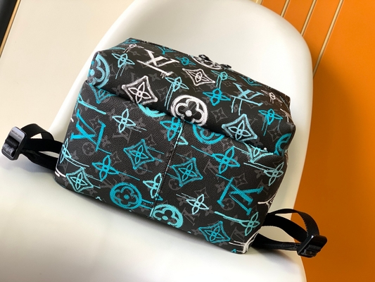 Veelkleurige Groene de Graffitizak van Brand Backpack LV van de Ontdekkingsontwerper